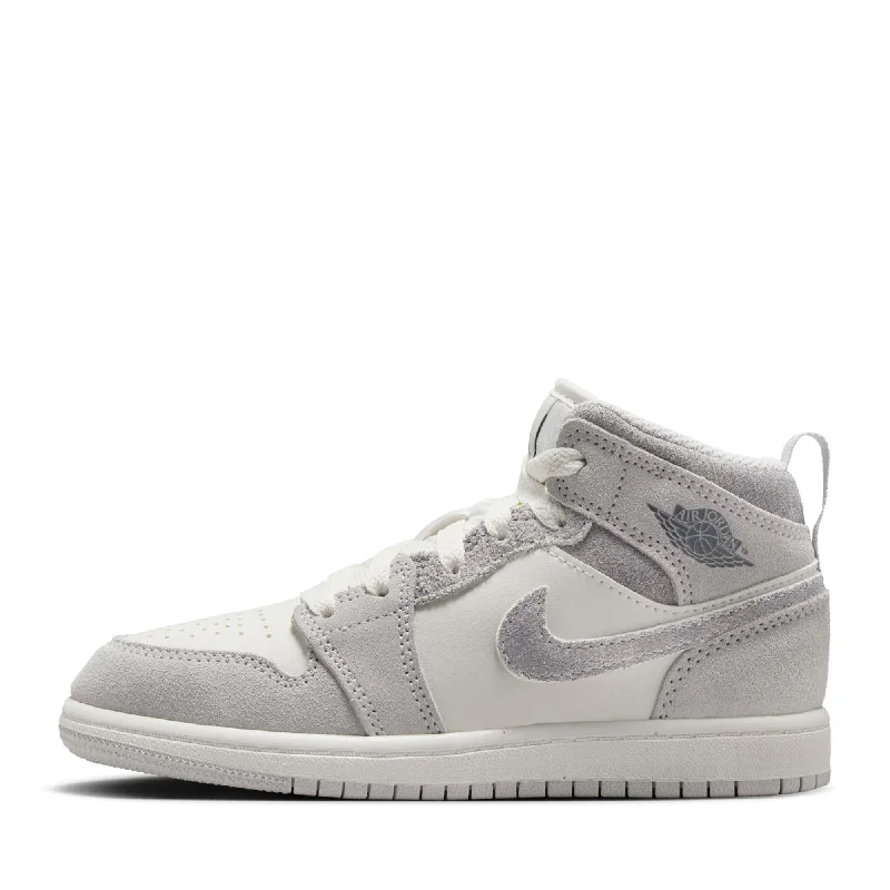 Jordan 1 Mid SE (PS) - Neutral Grey/Smoke Grey