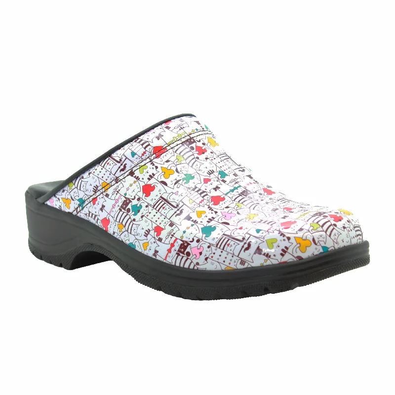 BJORK Flex Pro Catlove Open Back Leather Clogs - CLOSEOUT