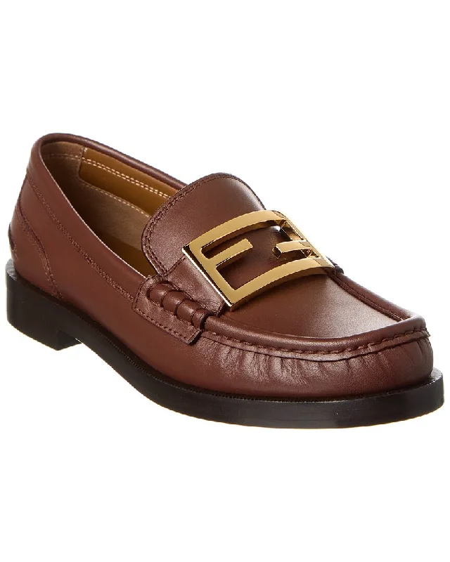 FENDI Baguette Leather Loafer