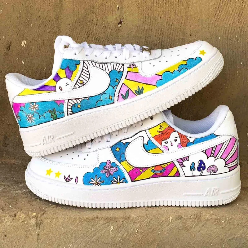 NIKE Air Force 1 CUSTOM HEAD IN THE CLOUDS