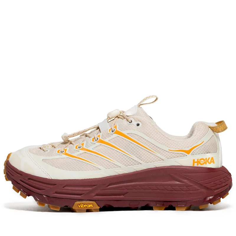 Hoka Mafate Three2 - Vanilla/Varsity Burgundy