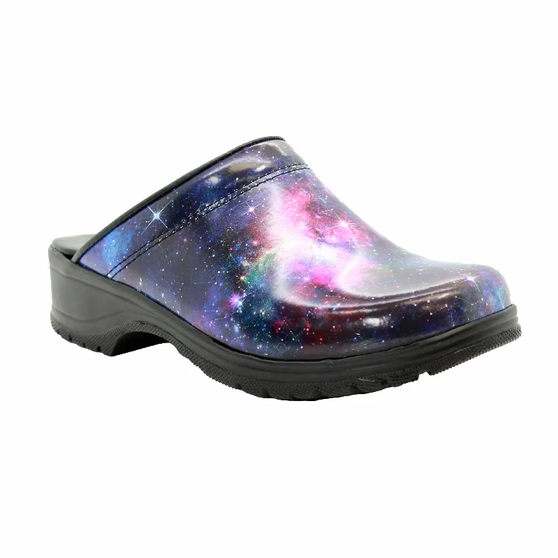 BJORK Flex Pro Galaxy Open Back Leather Clogs - FACTORY SECOND