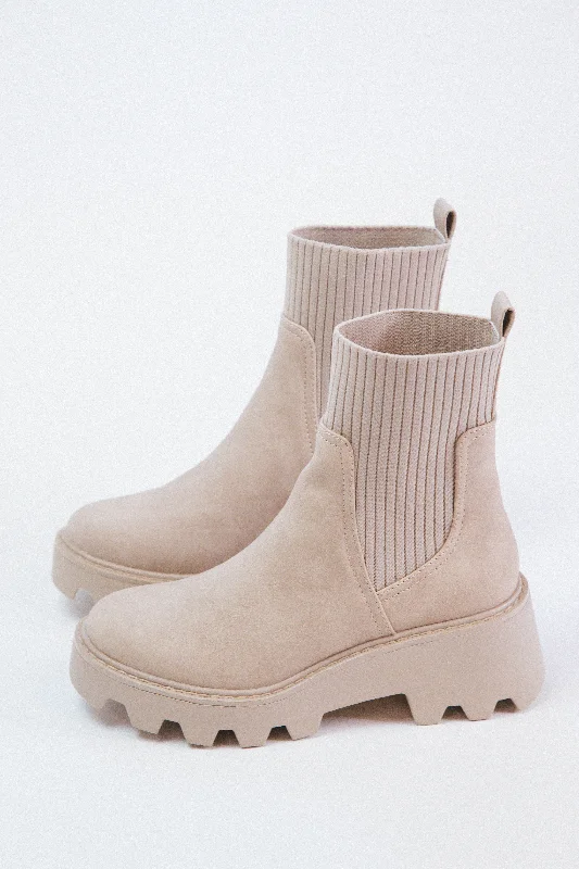 Villa Chelsea Lug Boot, Stone |  DV by Dolce Vita