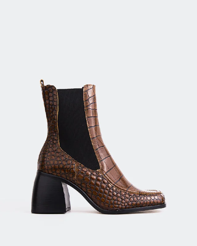 Couillard Tan Croco Leather