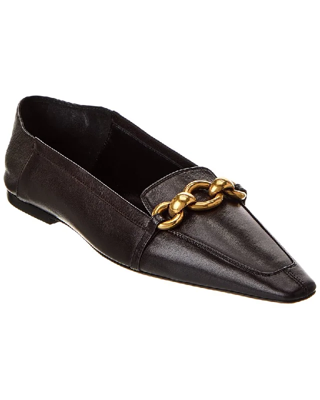 Saint Laurent Le Maillon Leather Loafer