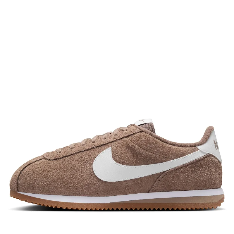 Women's Nike Cortez Vintage Suede - Mink Brown/White