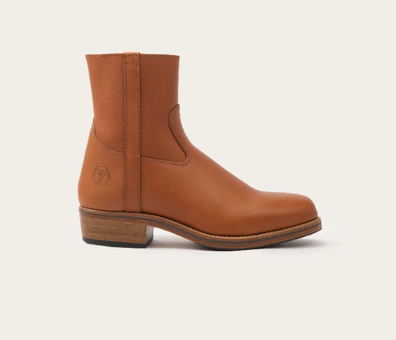 Terence Men's Zip Ankle Boot Tan