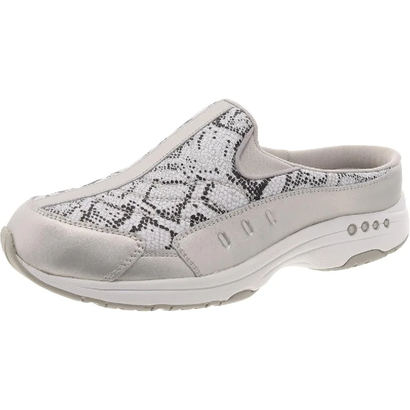 Travel Time 419 Womens Mixed Media Cushioned Footbed Slip-On Sneakers