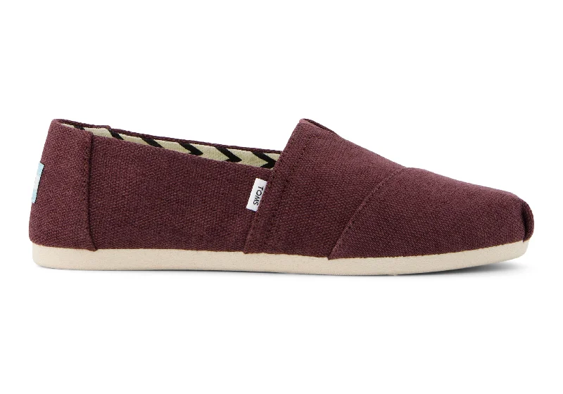 Women's Alpargata Classic - Deep Burgandy Canvas