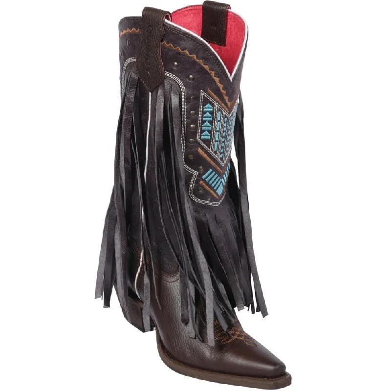 Women's Quincy Grasso and Crazy Leather Snip Toe Boot Q34E6294