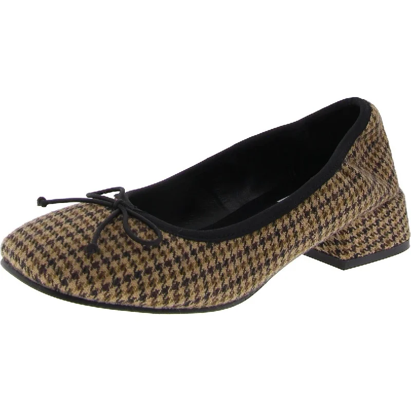 Pricilla Womens Tweed Slip-On Loafers