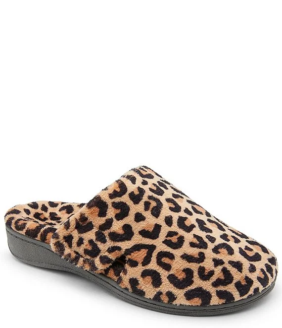 Vionic Women's Gemma Mule Slippers - Natural Leopard 10011247