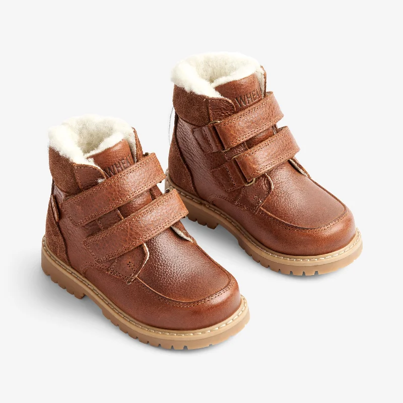 Stewie Tex Velcro Leather - cognac