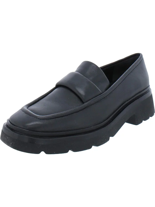 Robin Womens Leather Square Toe Loafers