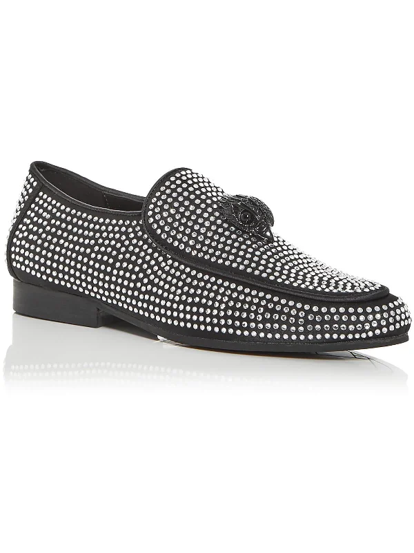 Holly Eagle Womens Rhinestone Slip On Loafers