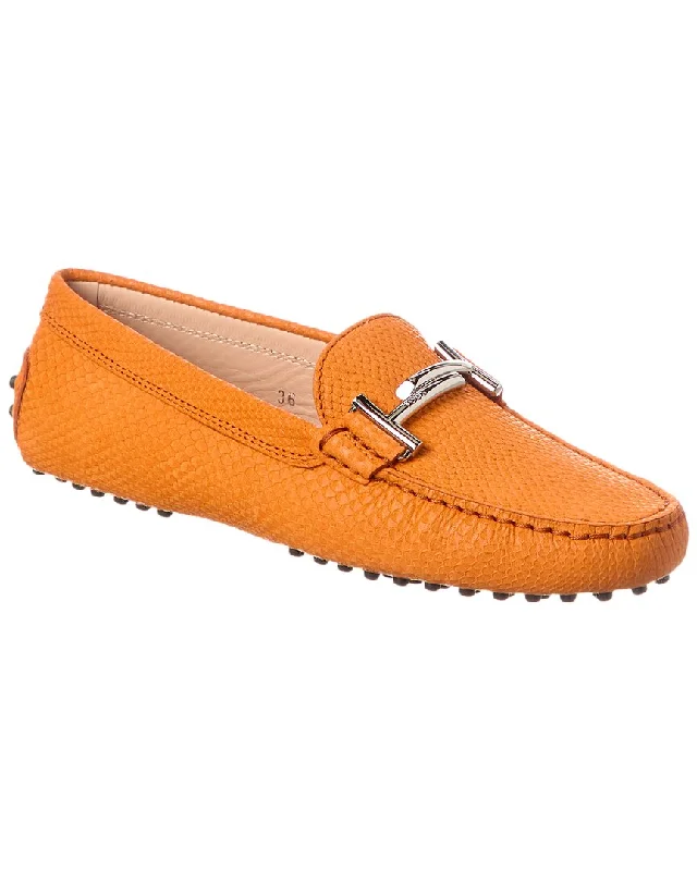 TOD’s Logo Leather Loafer