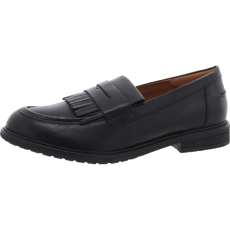 Jett Womens Leather Slip-On Loafers