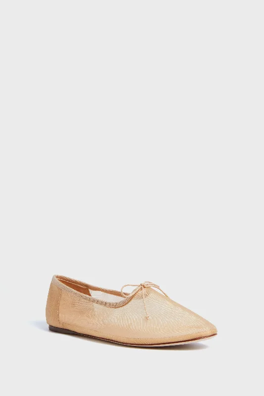 Caramel Mesh Landon Flats