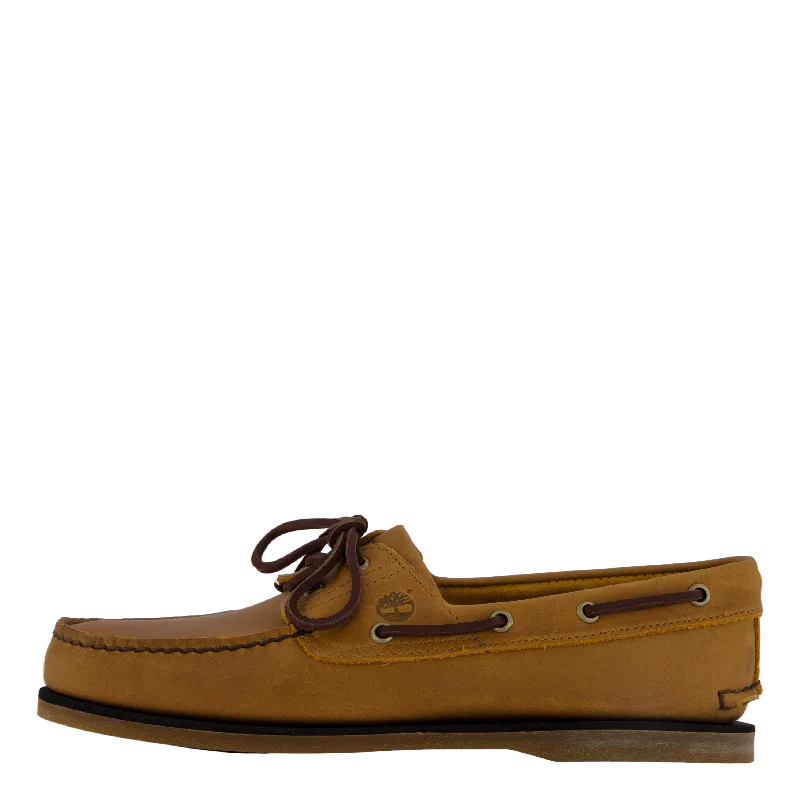 Classic Boat Boat Shoe Wheat Full Grain