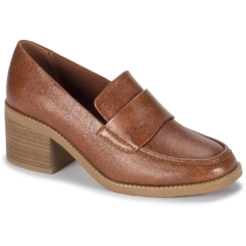 Accord Womens Faux Leather Slip-on Loafers