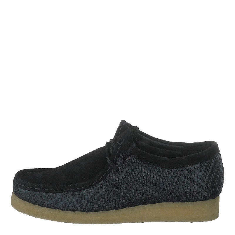 Wallabee Black Raffia