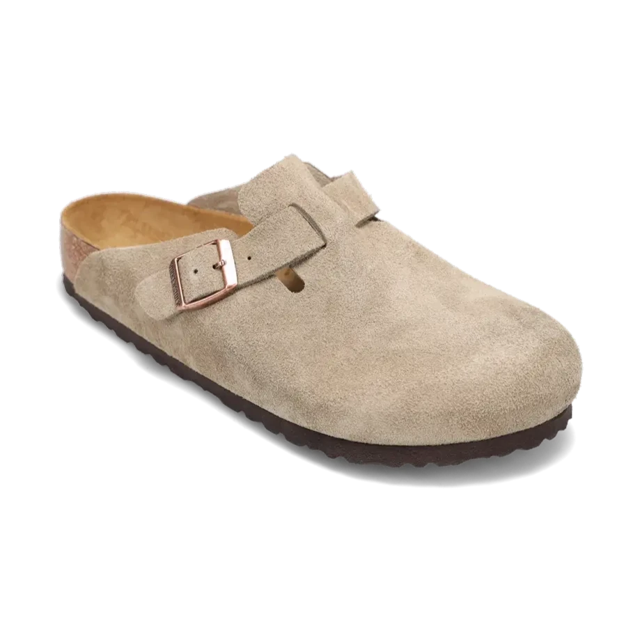 Women's Boston Soft Footbed Narrow Taupe Suede