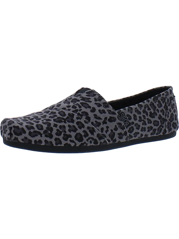 Hot Spotted Womens Canvas Slip On Loafers