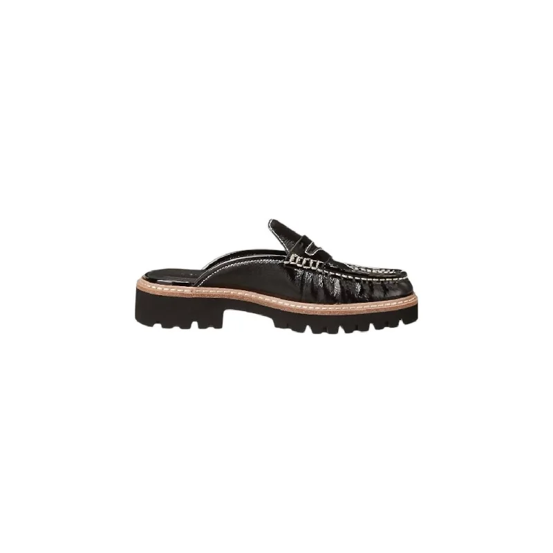 Women's Hillie Tp Loafer In Black Tumbled Patent