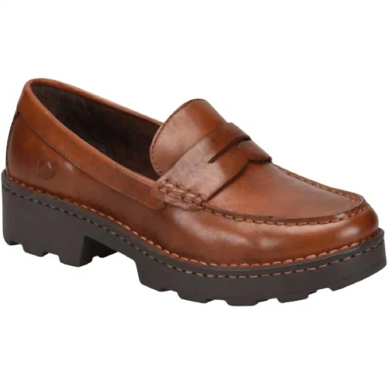 Women's Carrera Platform Loafer Shoes In Brown