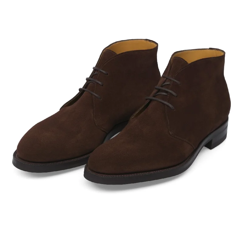 «Banbury» Suede Chukka Boots in Dark Brown