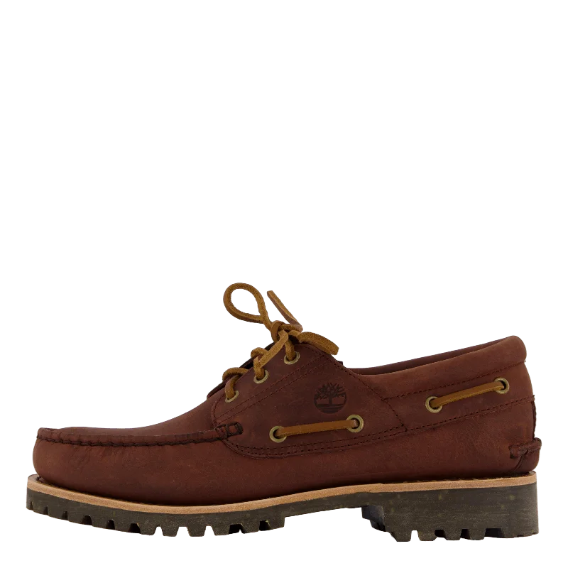 Timberland Authentic Boat Shoe Medium Brown Full Grain