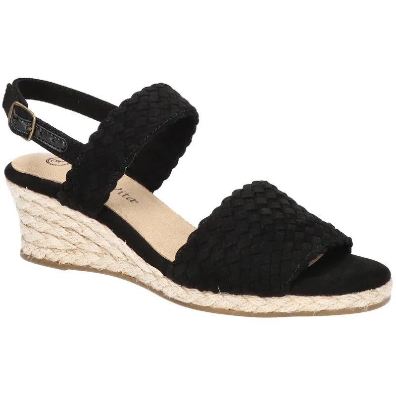 Bella Vita Womens MARIELLA Faux Suede Wedge Sandals