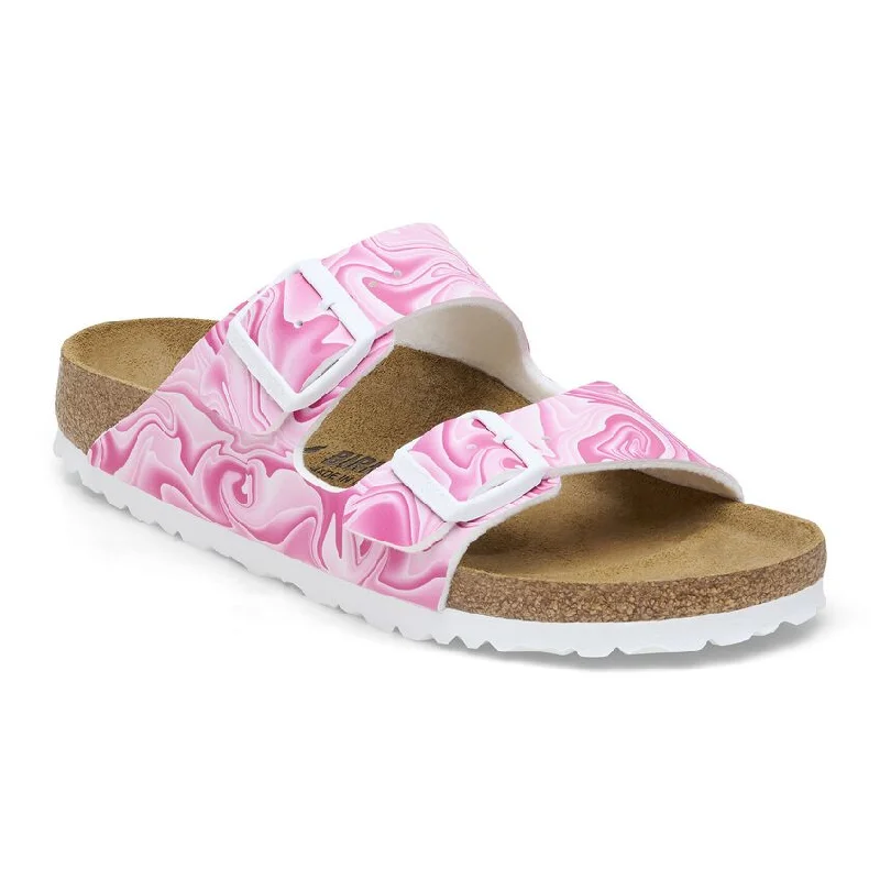 'Birkenstock' Women's Arizona Birko-Flor Sandal - Marble Pink