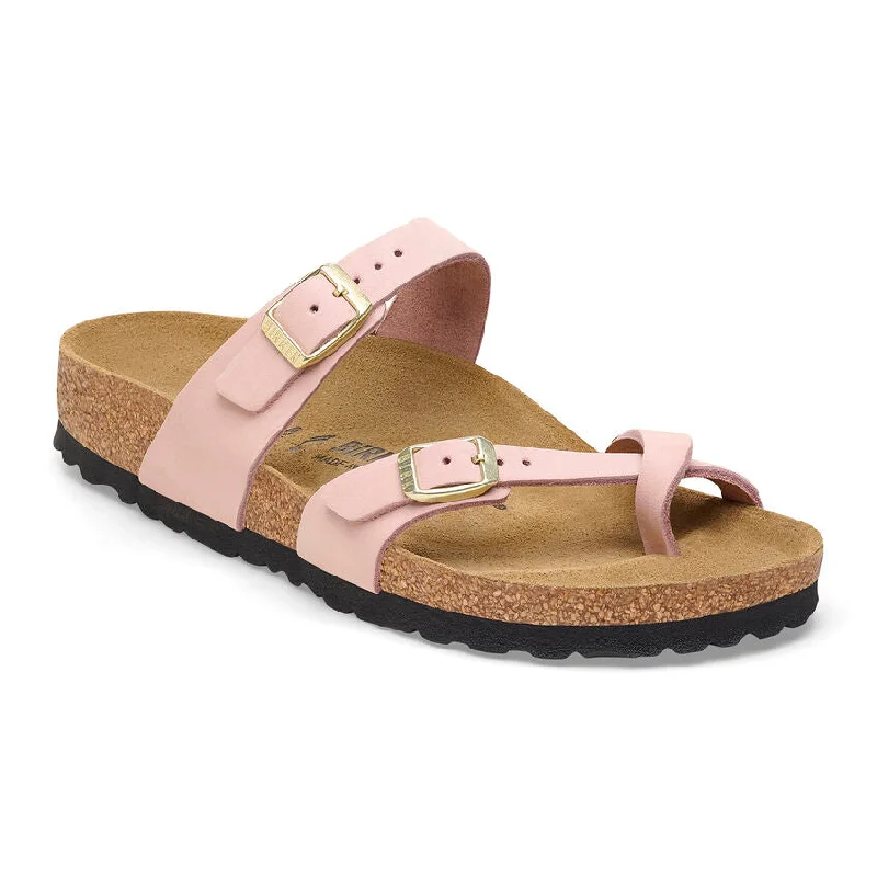 'Birkenstock' Women's Mayari Nubuck Leather Sandal - Soft Pink