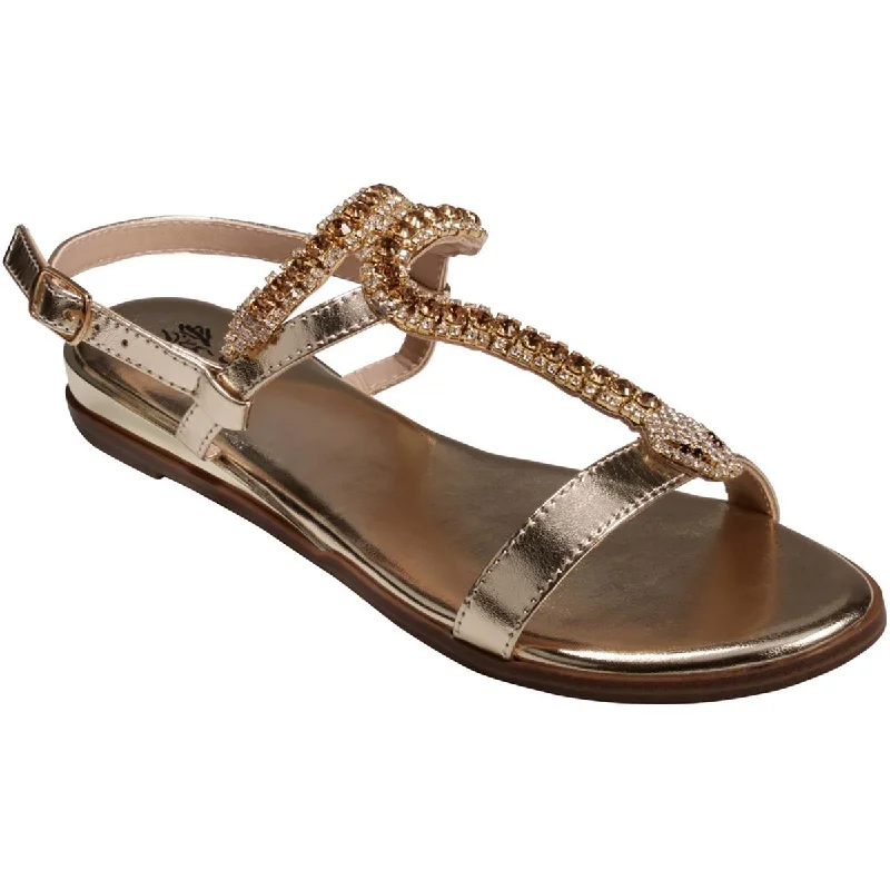 G.C. Shoes Womens Lidia Embellished T-Strap Sandals