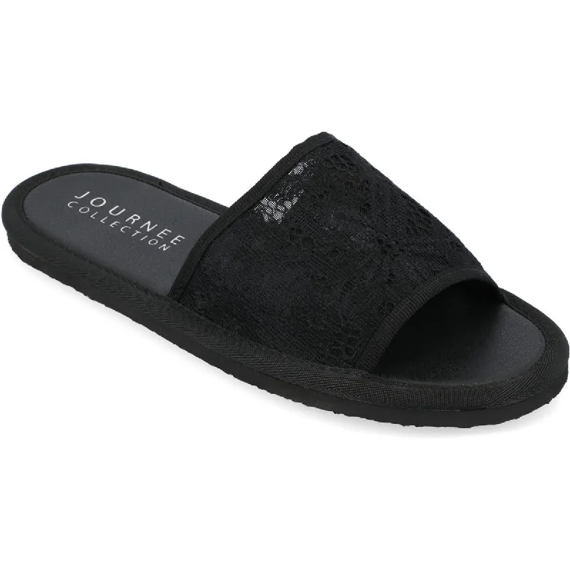 Journee Collection Womens Slip On Flats Slide Sandals