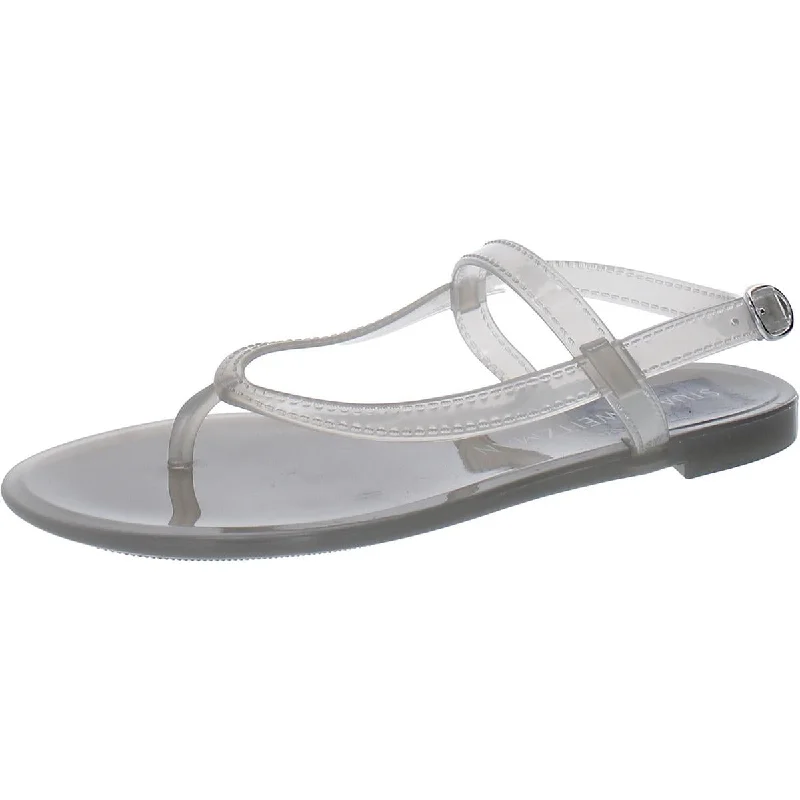 Stuart Weitzman Womens Buckle Man Made Jelly Sandals